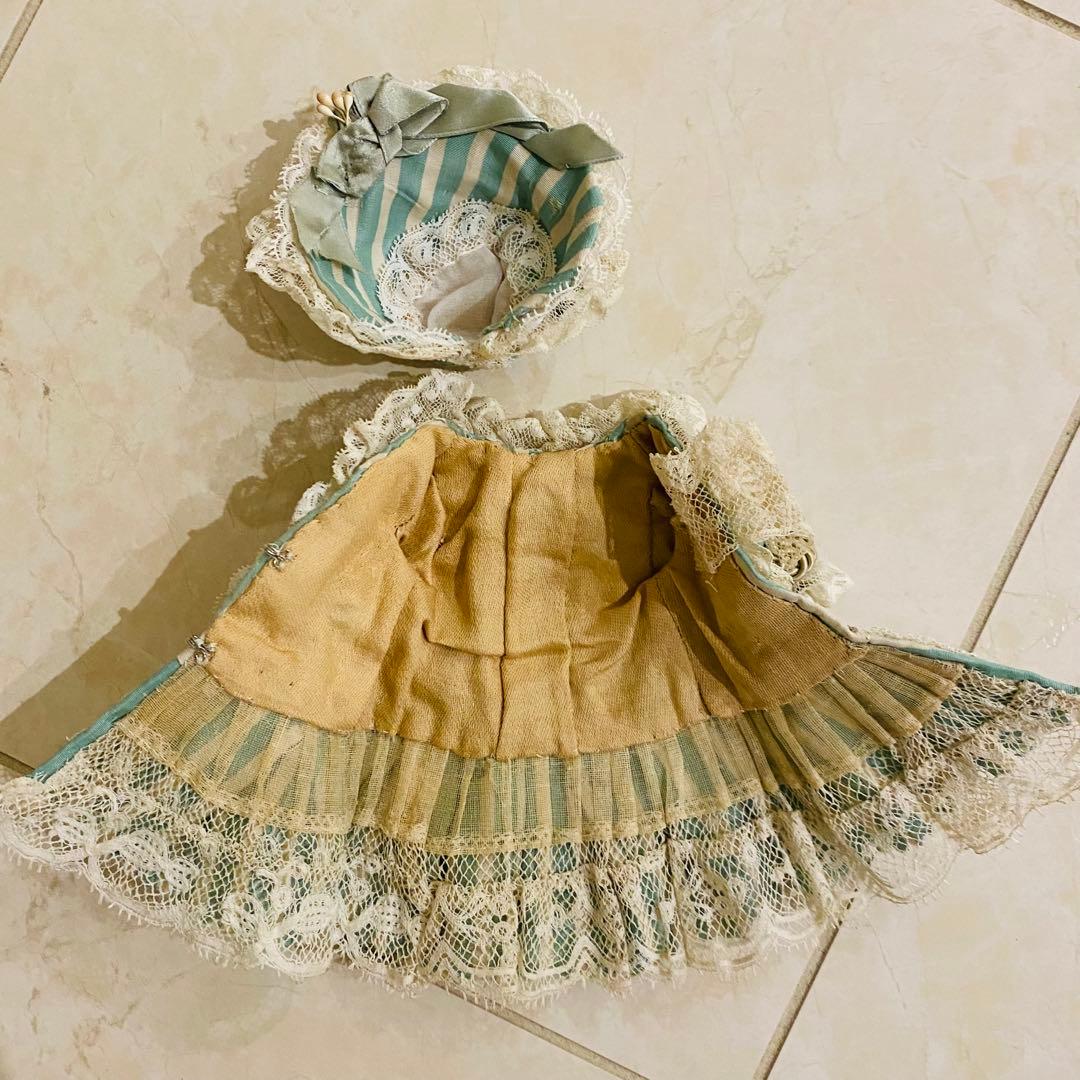 アンティークドールのドレス&ハット　1号用