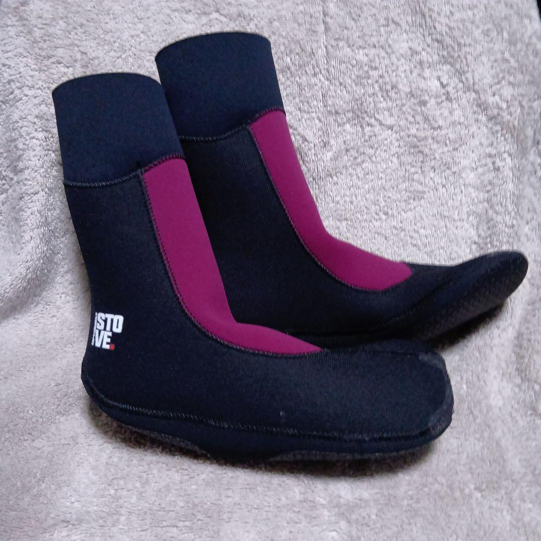 サーフエイト 85F1ST3 2.5mm ストーブライトソックスTFB起毛М美品