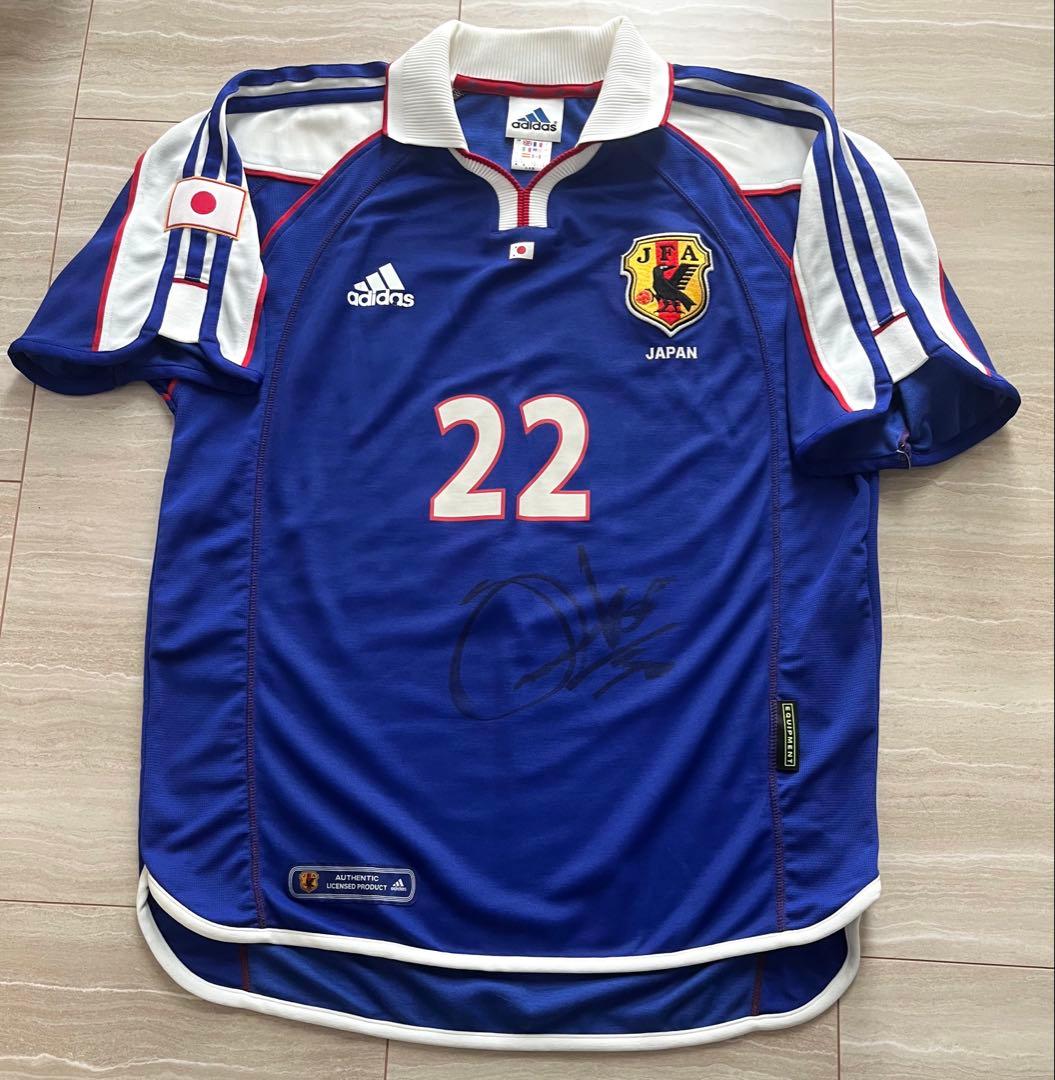 鈴木隆行　サイン入　日本代表　2001 ユニフォーム　鹿島アントラーズ