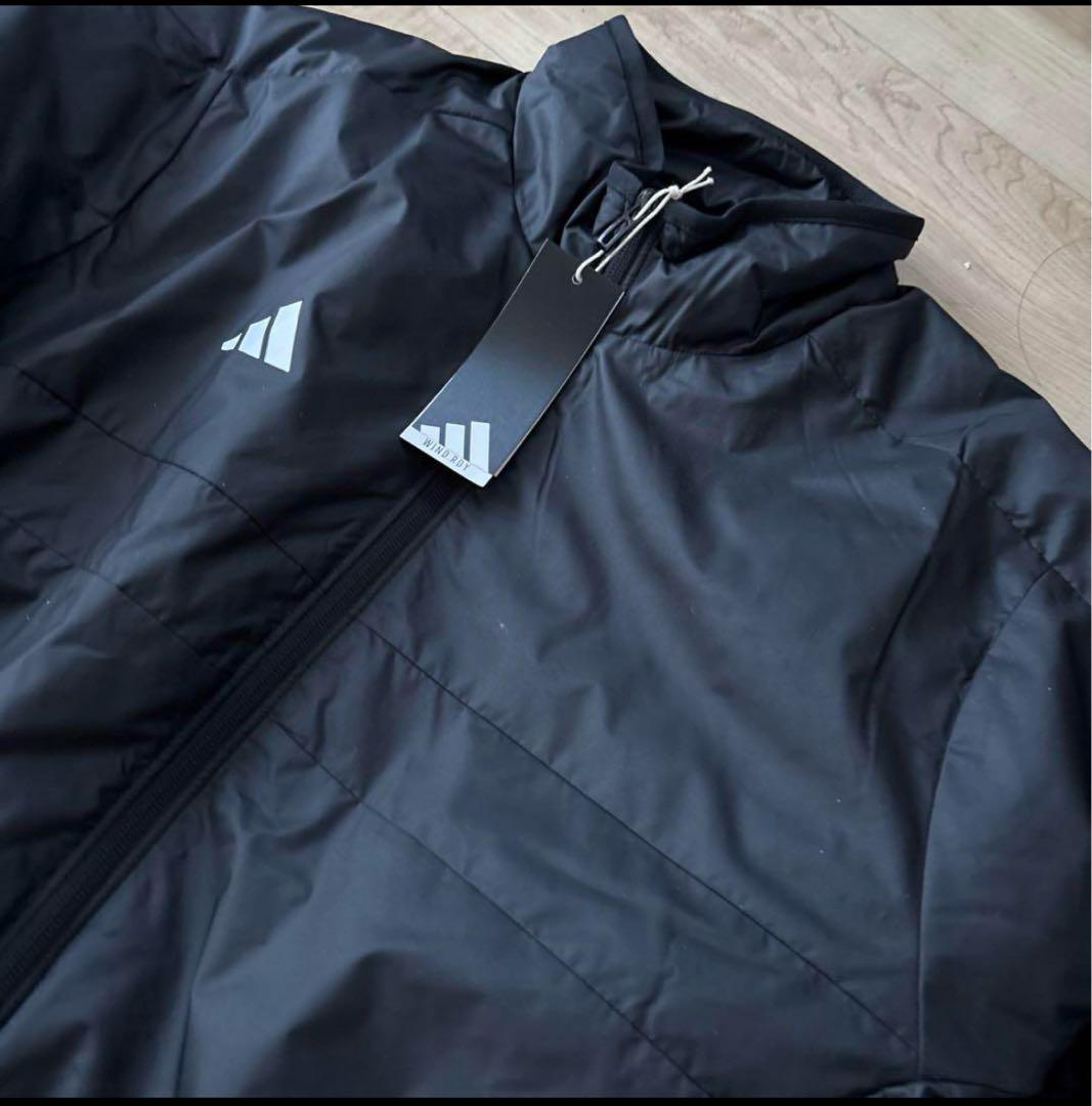 新品　アディダス　メンズ　中綿ウィンドブレーカー　上下セットアップ　黒　XL