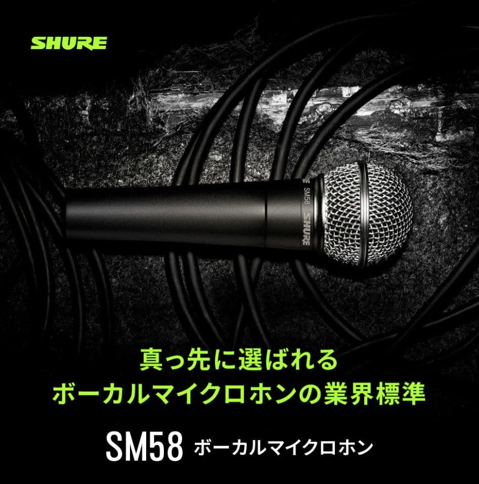 新品未使用未開封 Shure（シュア）SM58-LCE ダイナミックマイク