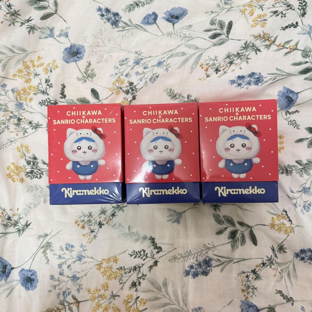 3種類 ちいかわ　サンリオキャラクターズ　Kiramekko コンプリートセット