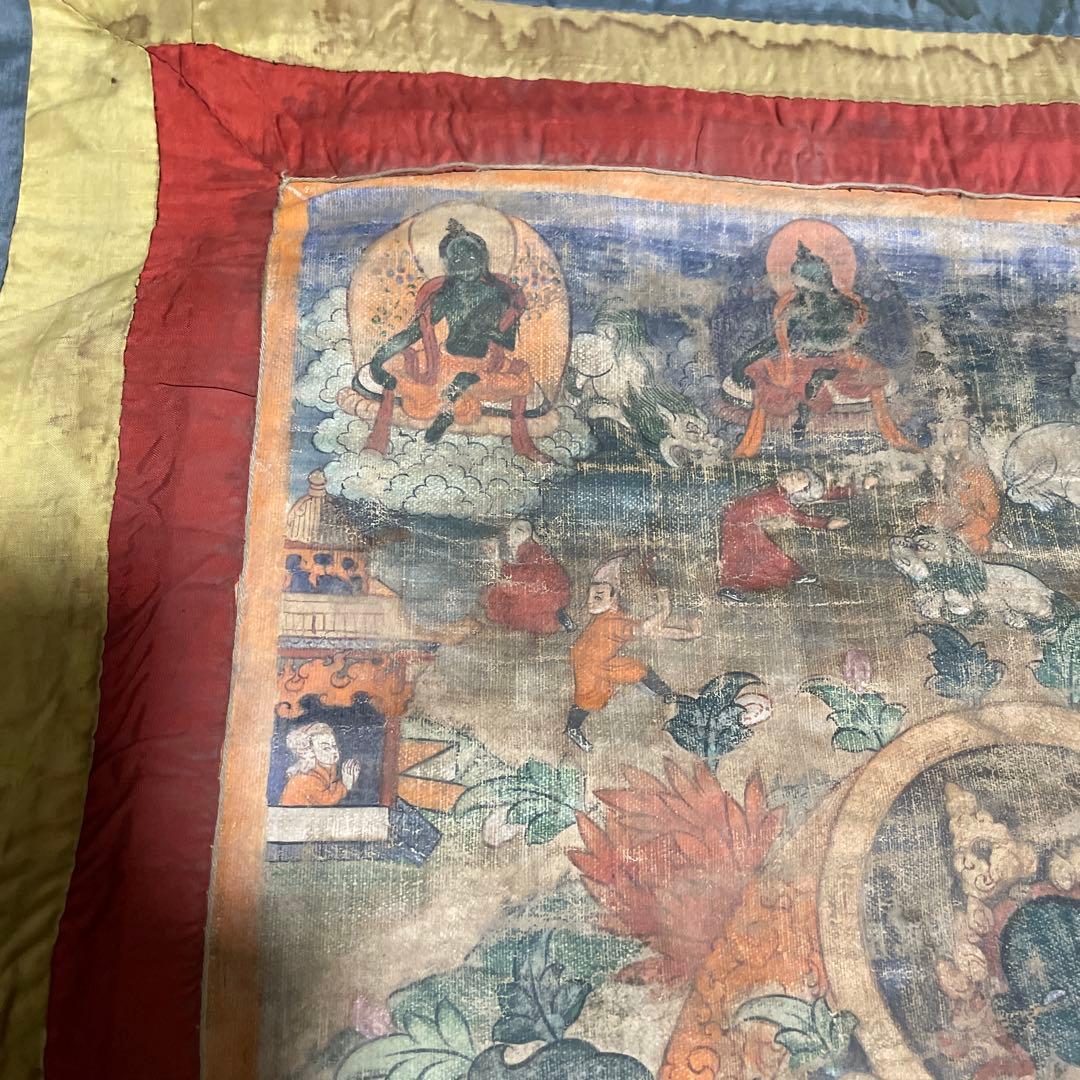骨董　仏画　タンカ