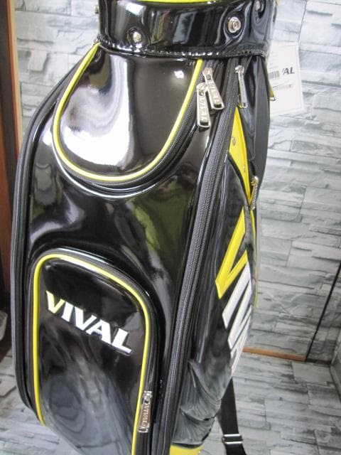 新品≪ VIVAL ≫ キャディバッグ JAPANモデル BK/YE 9,5型