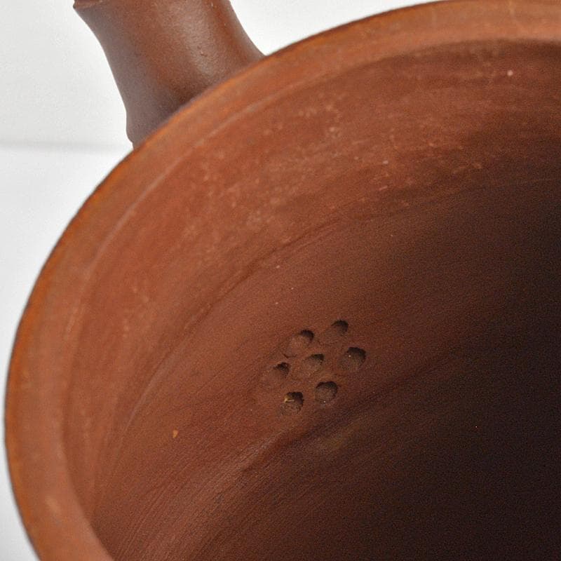 中国　陳建芳制款　紫砂　朱泥　急須　茶壷　V　R6878