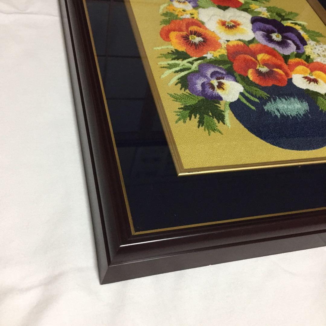 松嶋文化刺繍/刺繍インテリア/額縁入/絵画