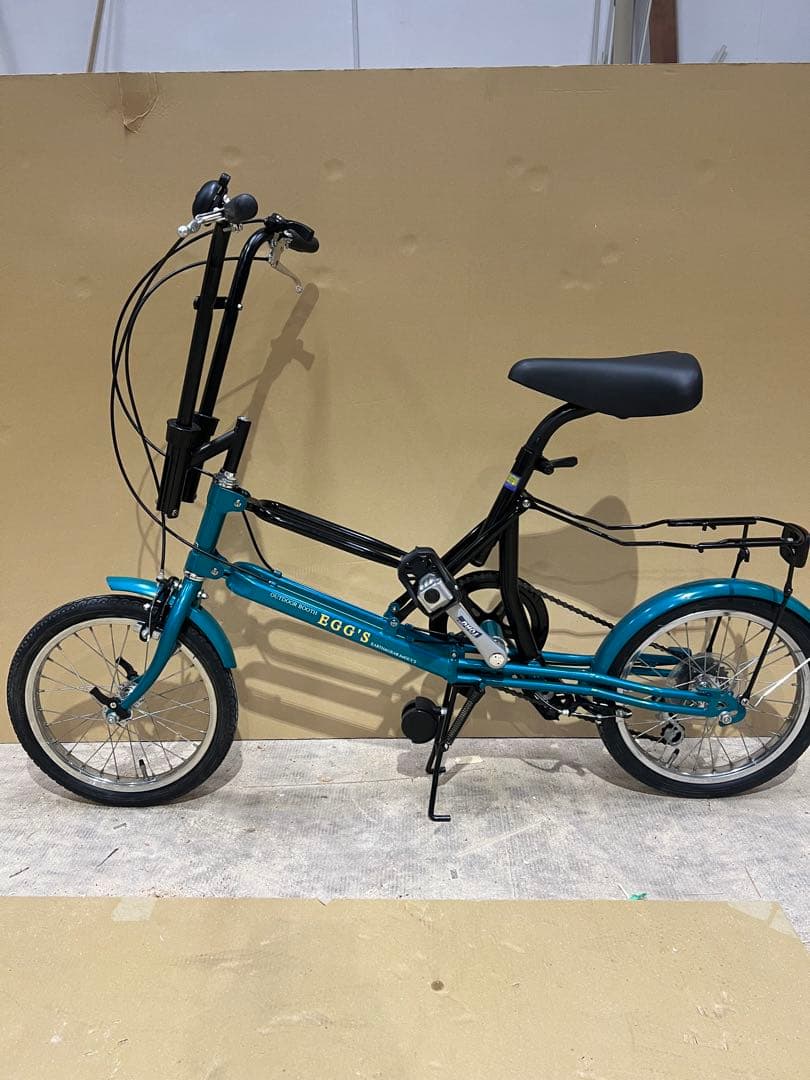 名古屋市内お届け無料手渡し希望EGG'S製の折りたたみ自転車 自転車 青