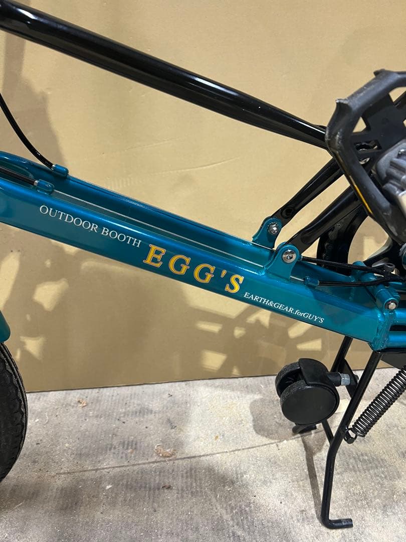 名古屋市内お届け無料手渡し希望EGG'S製の折りたたみ自転車 自転車 青