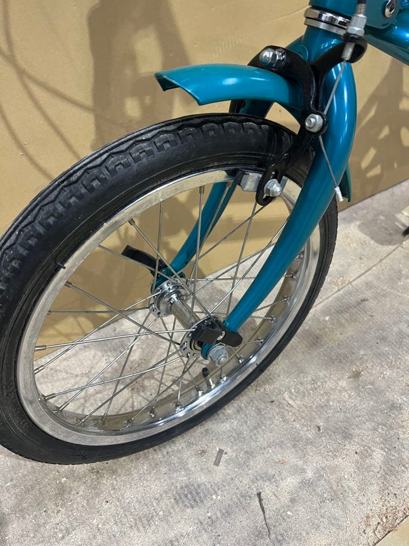 名古屋市内お届け無料手渡し希望EGG'S製の折りたたみ自転車 自転車 青