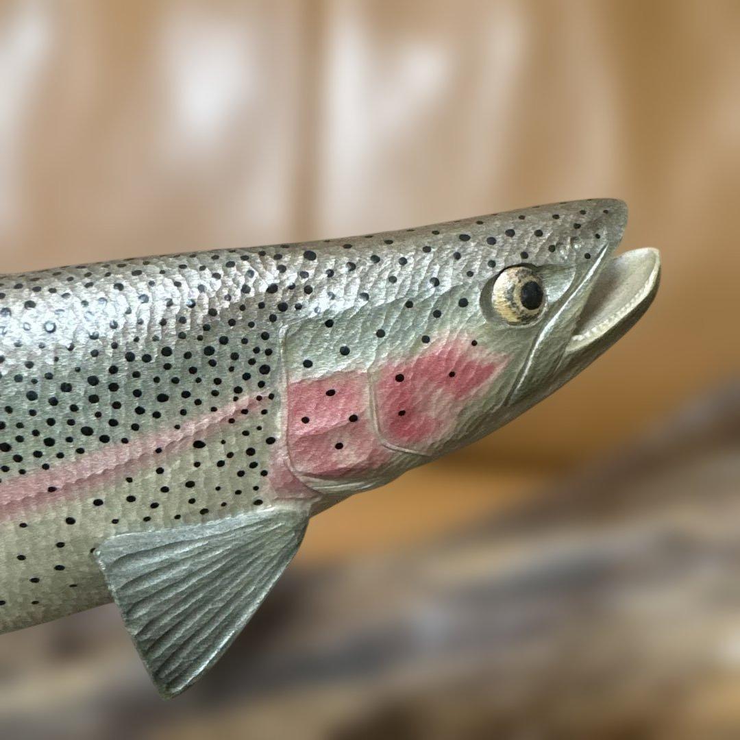 T-CRAFT 中村俊幸氏作 虹鱒木彫