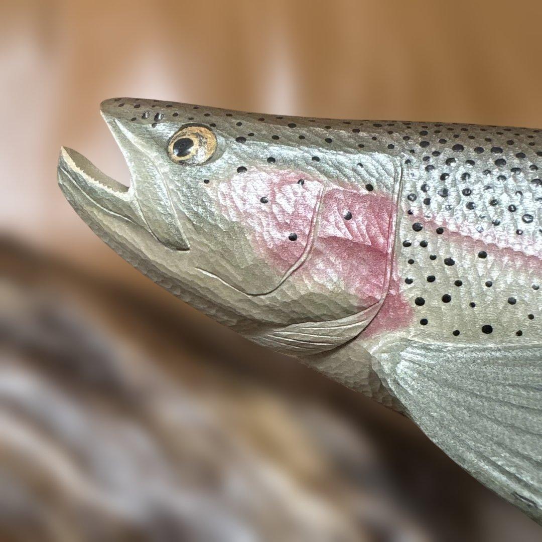 T-CRAFT 中村俊幸氏作 虹鱒木彫