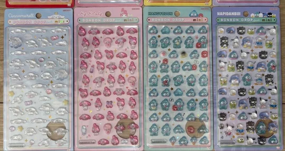 ★サンリオ★ボンボンドロップシールミニ　8種！コンプリート