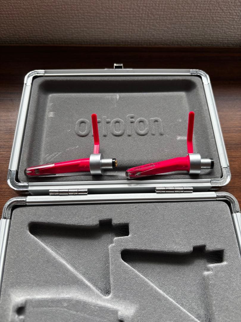 ortofon レコードカートリッジ 2個セット ピンク ケース付き