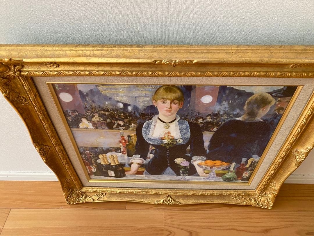 フォリーベルジュールのバー　マネ　複製画　油彩