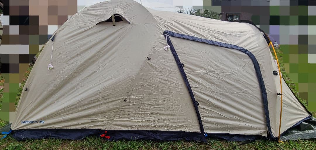 「アースドーム240」ホールアース テント アウトドア キャンプ 2ツール