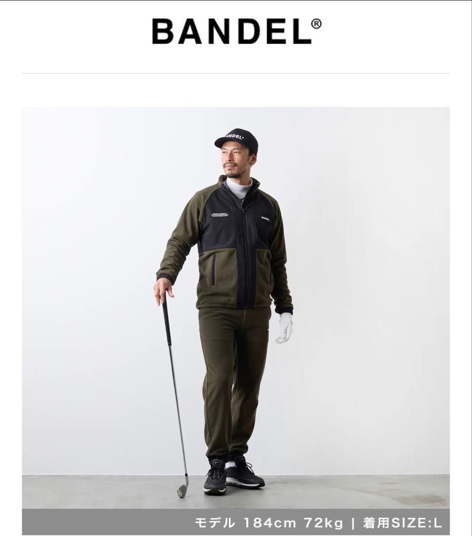 BANDEL GOLFフリースジャケット カーキ L