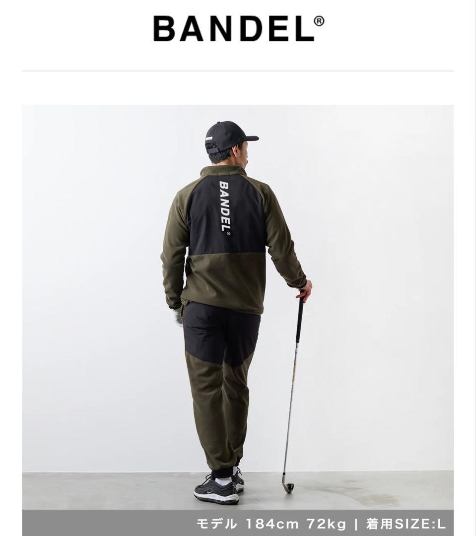 BANDEL GOLFフリースジャケット カーキ L