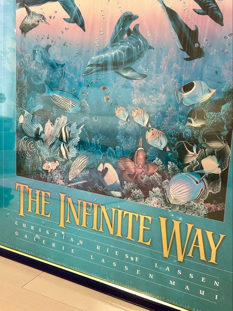 クリスチャン　ラッセン THE INFINITE WAY 額装 ポスター複製画