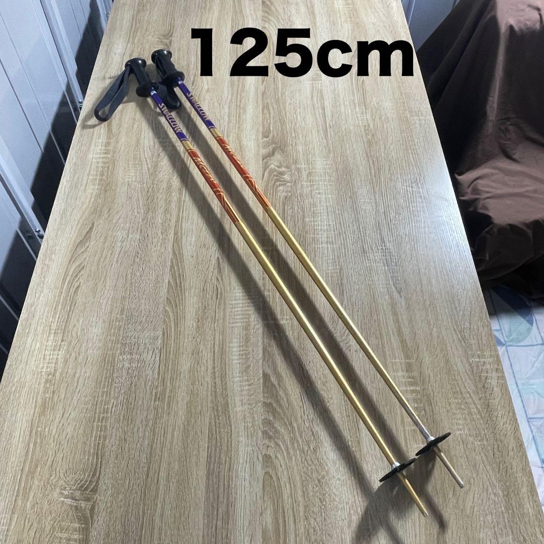 【極美品】SALOMON（サロモン）170cmスキー板 125cmストックセット