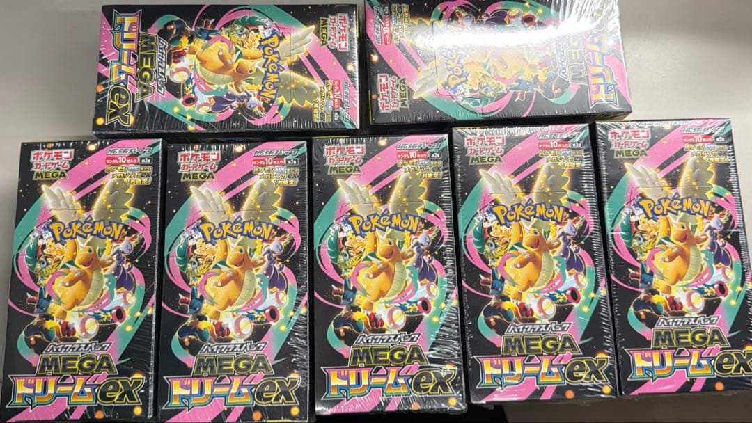 シュリンク付きポケモンカードMEGA ハイクラスパック　ドリーム ex 7BOX