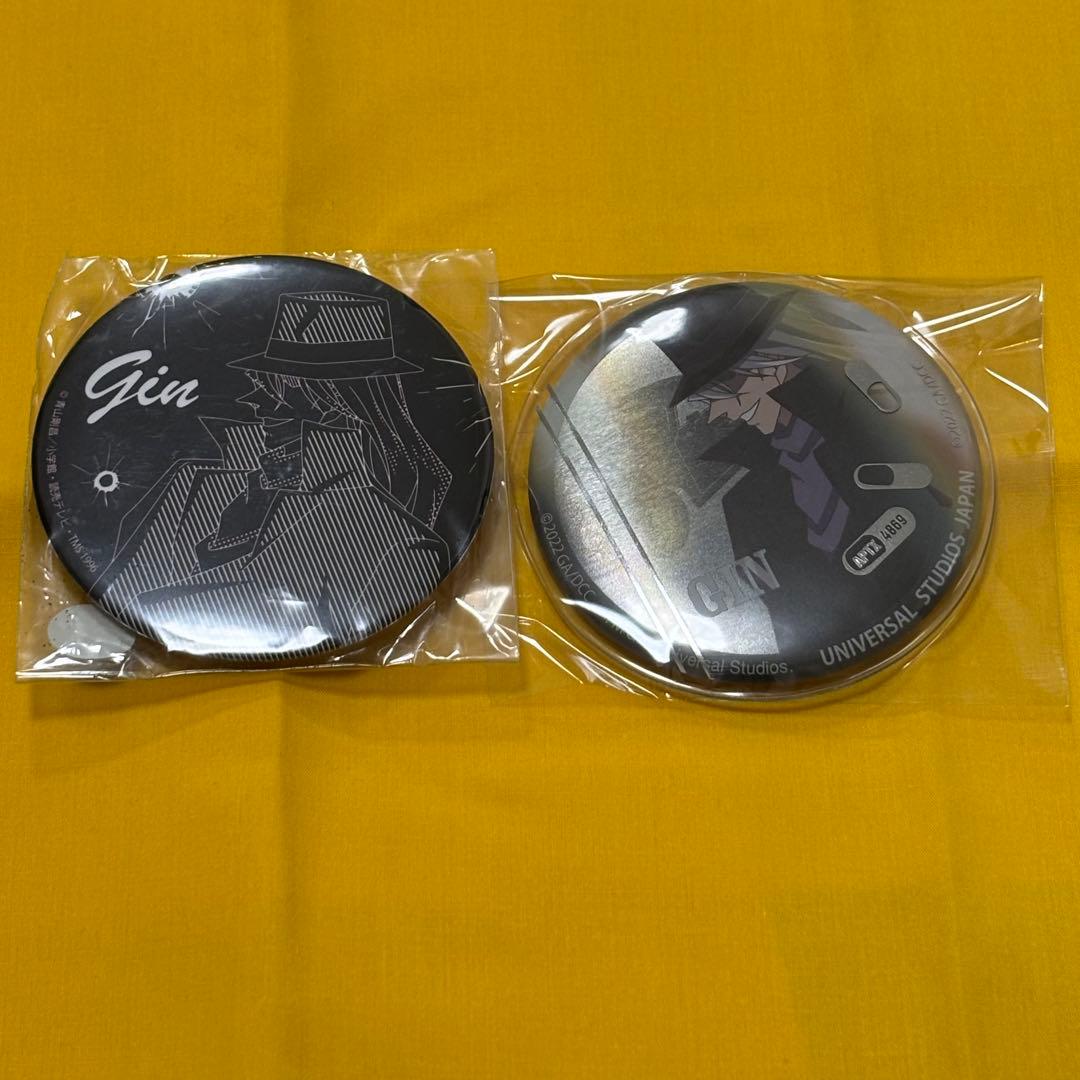 コナン　缶バッジ　ジン　希少　レア　2点セット