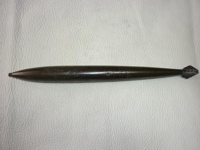 非売品 1933年頃■大日本帝国海軍 帝国義勇艦隊建設記念 魚雷型 銅製 文鎮