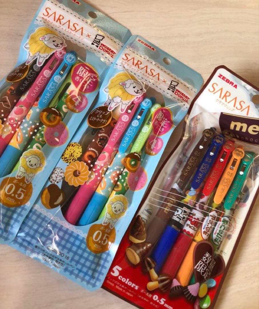 サラサクリップ　SARASA 【限定】香りつき　明治　ミスタードーナツ