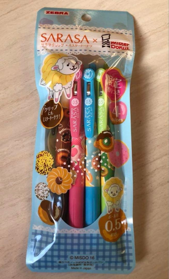 サラサクリップ　SARASA 【限定】香りつき　明治　ミスタードーナツ