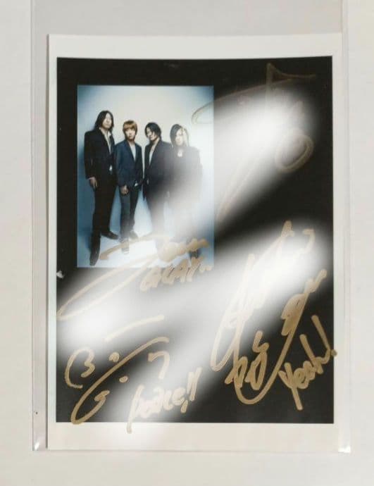 GLAY　直筆サイン入り写真