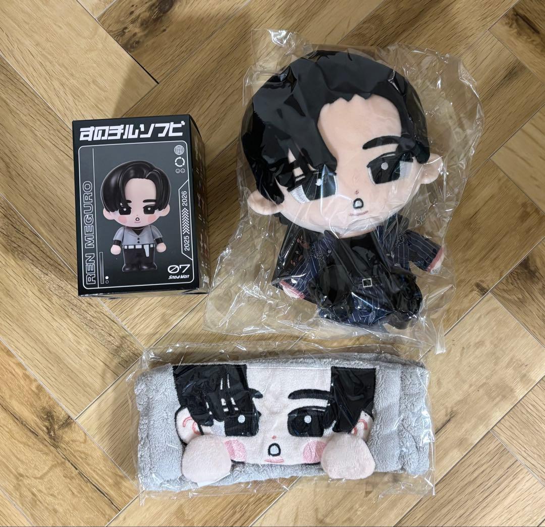 スノチル ぬいぐるみ ソフビ ヘアバンド 目黒蓮