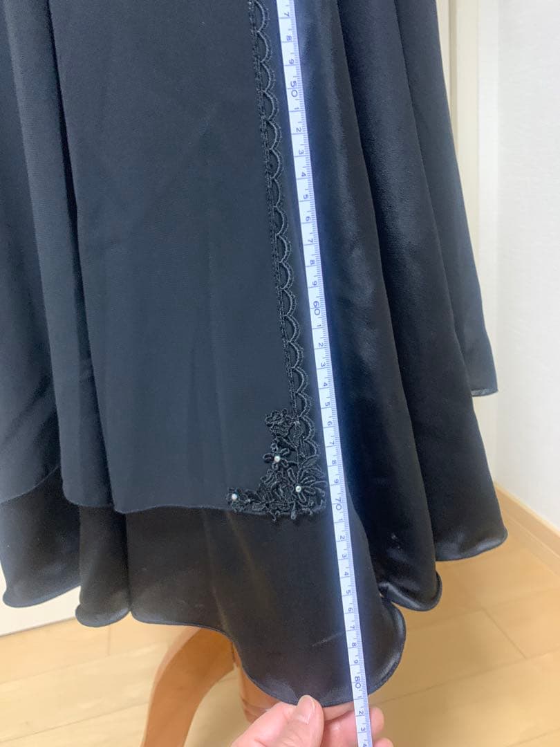 【美品】社交ダンスDANCE FASHION WORLD フレアスカート 刺繍