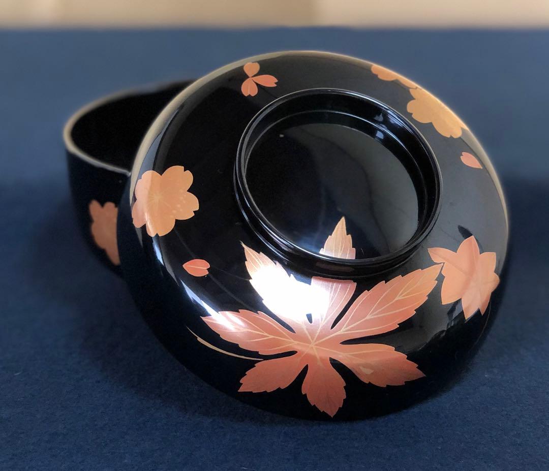 割引❗️《レ》輪島塗 嵐山蒔絵 煮物椀5客 木製漆器 木箱　251104う3