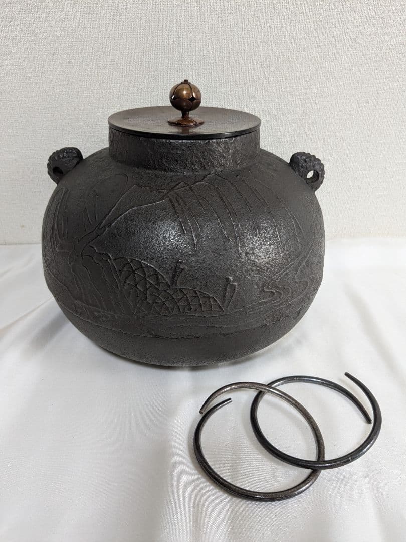 茶道具 茶釜 風炉釜 茶道 茶室 鉄釜 金属工芸