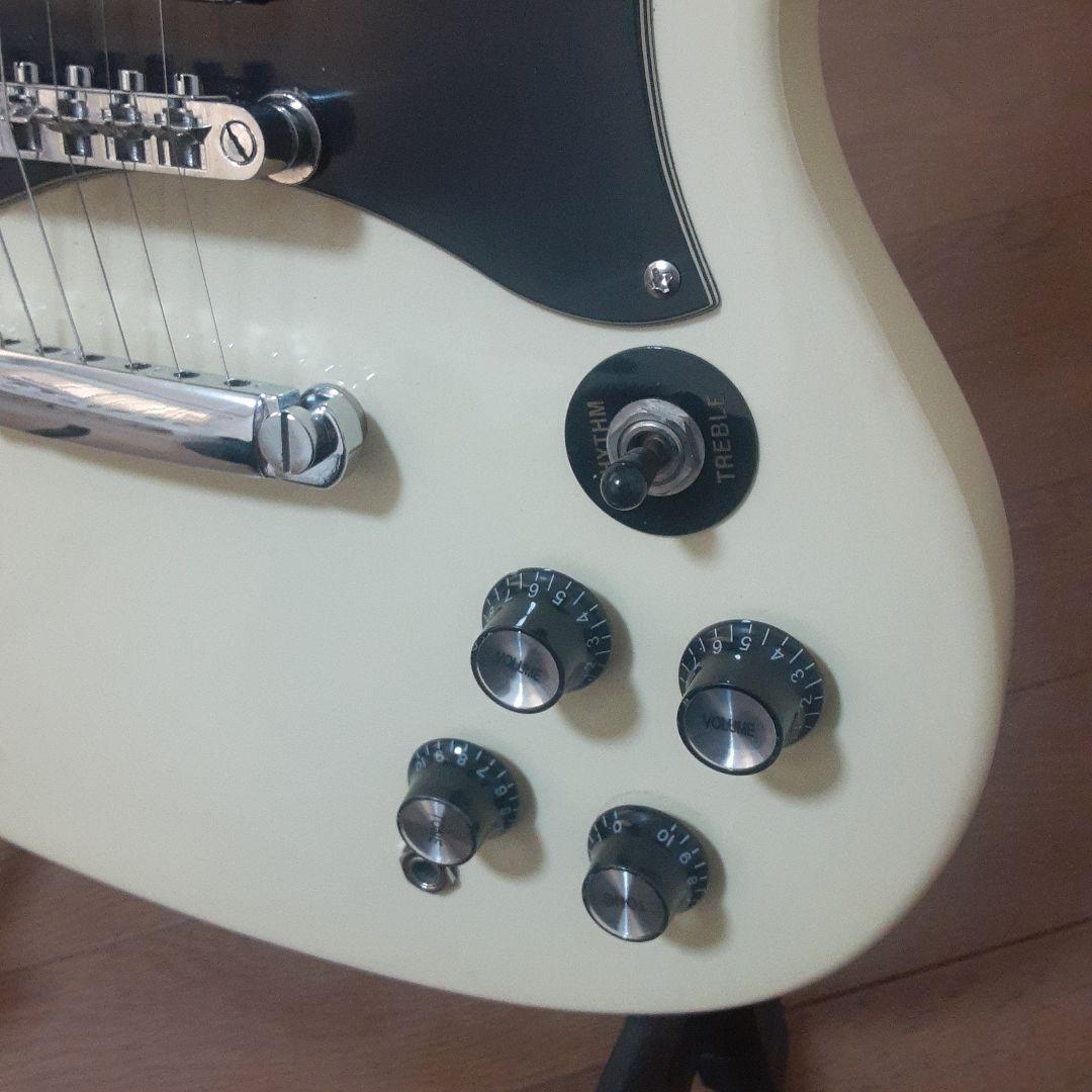 Photogenic SGスタイル エレキギター アイボリー　ケース付き