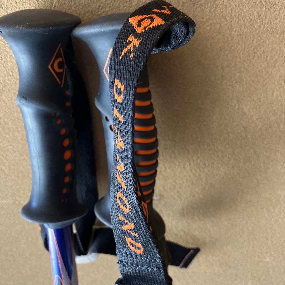  バックカントリー　スキー　2段伸縮ストック