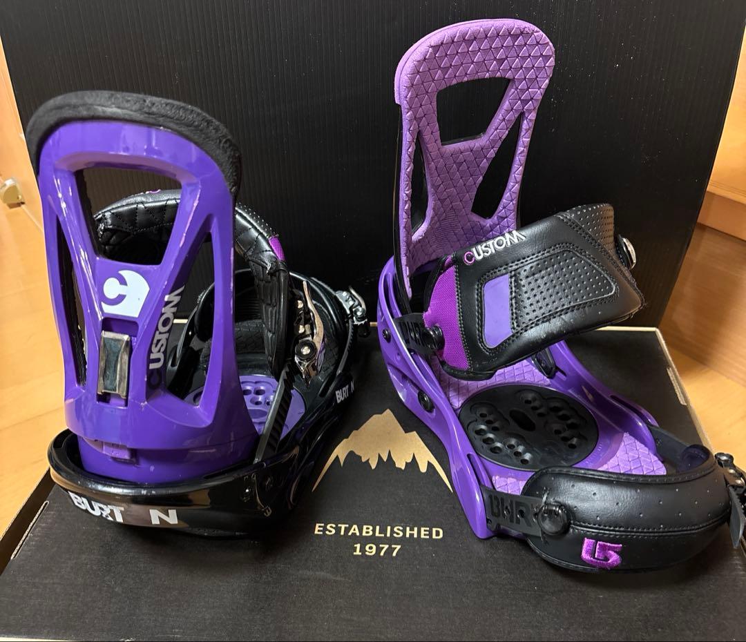 Burton スノーボードビインディングCUSTOM Mサイズ［訳あり］
