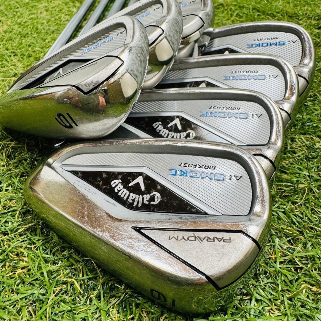 【良品】キャロウェイ Aiスモーク マックスファースト メンズアイアンセット