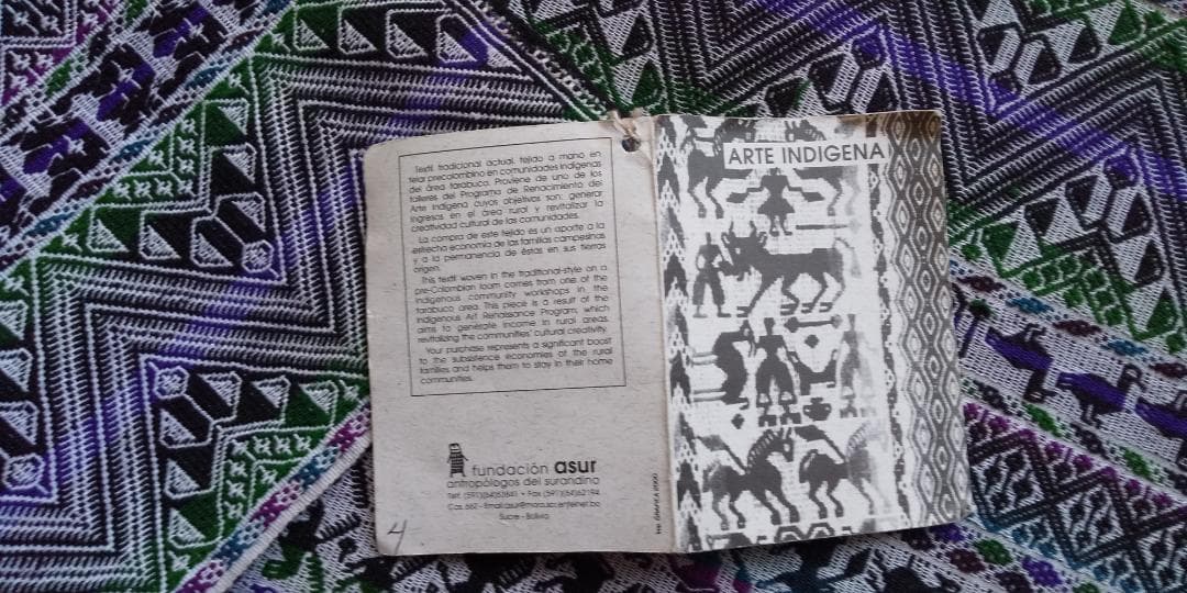 南米 ボリビア 織物 タラブコ織タペストリー