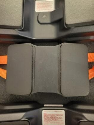 リアライン　コア①トレーニング・パワーベルト ブラック・オレンジ