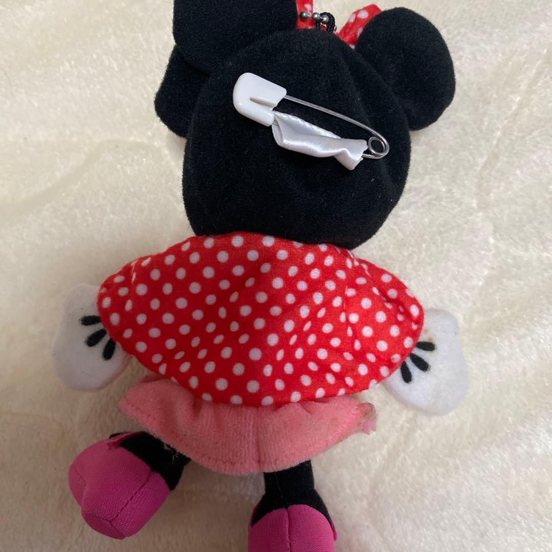 おひとつ〜OK ミニー ぬいぐるみバッジ