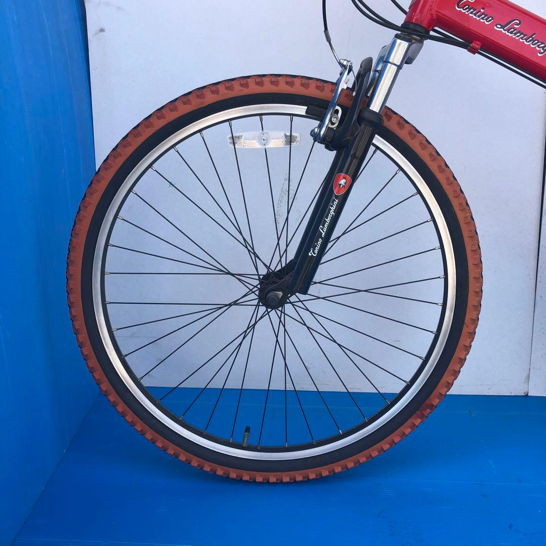 トニーノ・ランボルギーニ折畳自転車アルミWサスFD-MTB26（18speed）