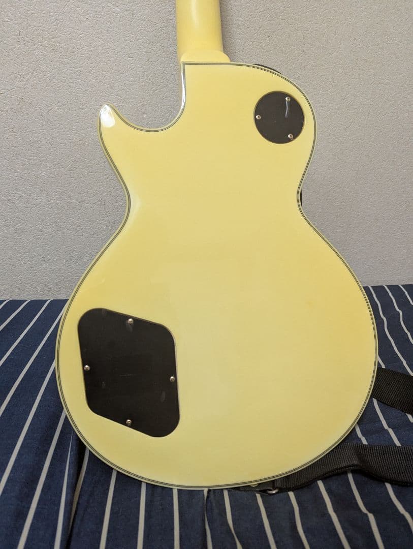 イエロー エドワーズ レスポールスタイル エレキギター ギターケース付き