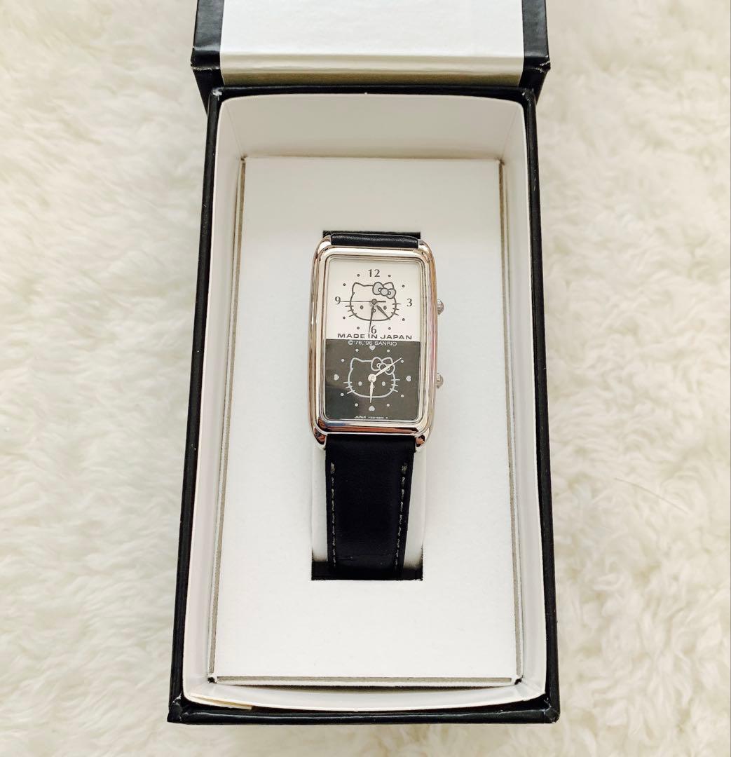 【レア】サンリオ ハローキティ Wフェイス 日本製 腕時計
