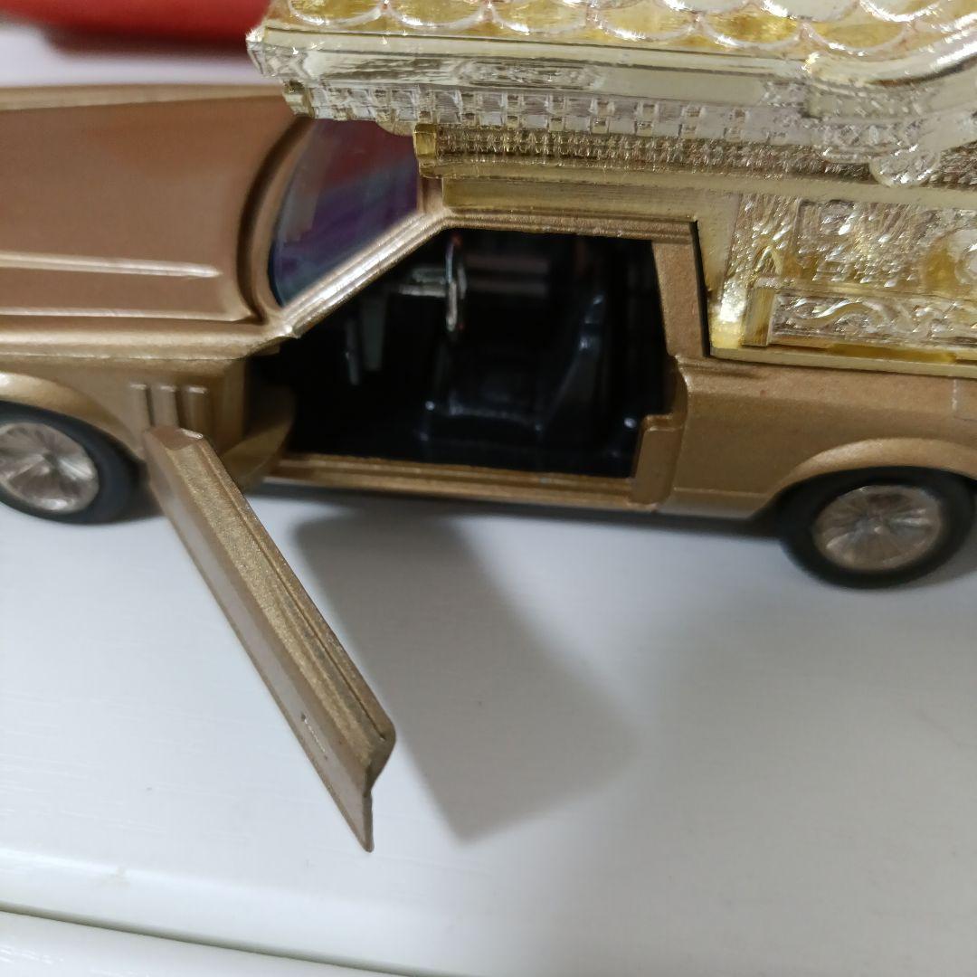 【難あり】ヨネザワ　ダイヤペット　リンカーン　霊柩車　ミニカー