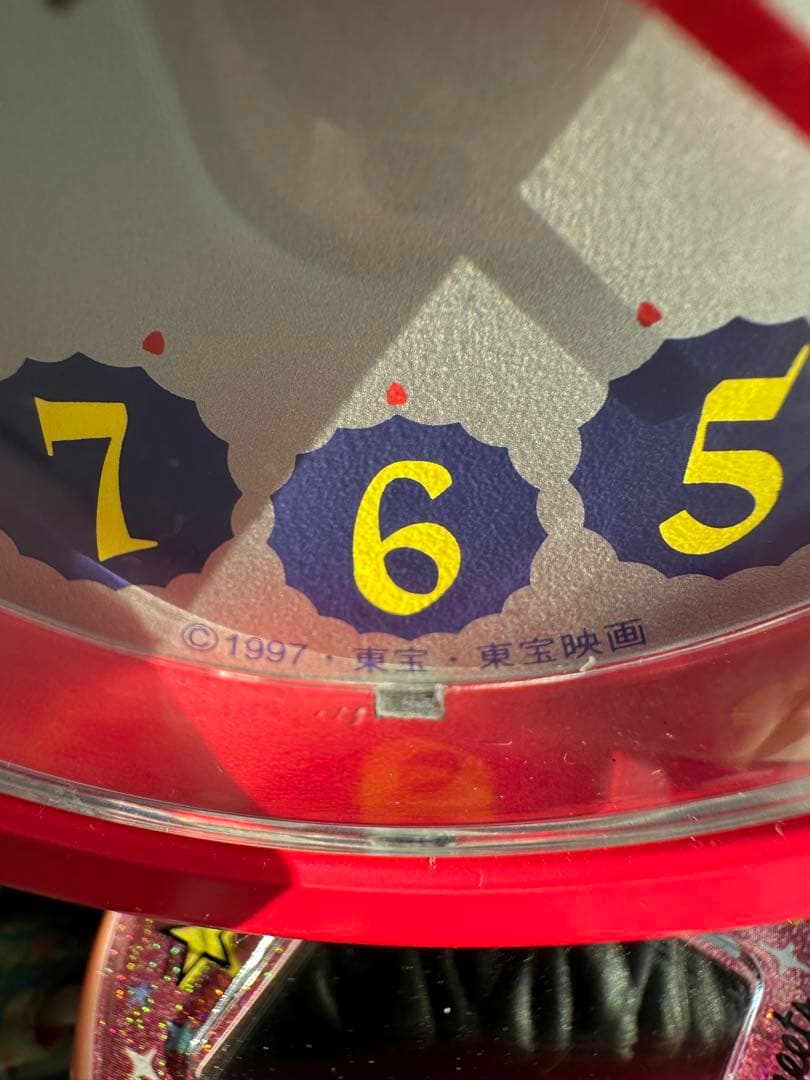 ゴジラ 目覚まし時計　動作確認　約25cm 時間になると、ゴジラの咆哮 目が光る