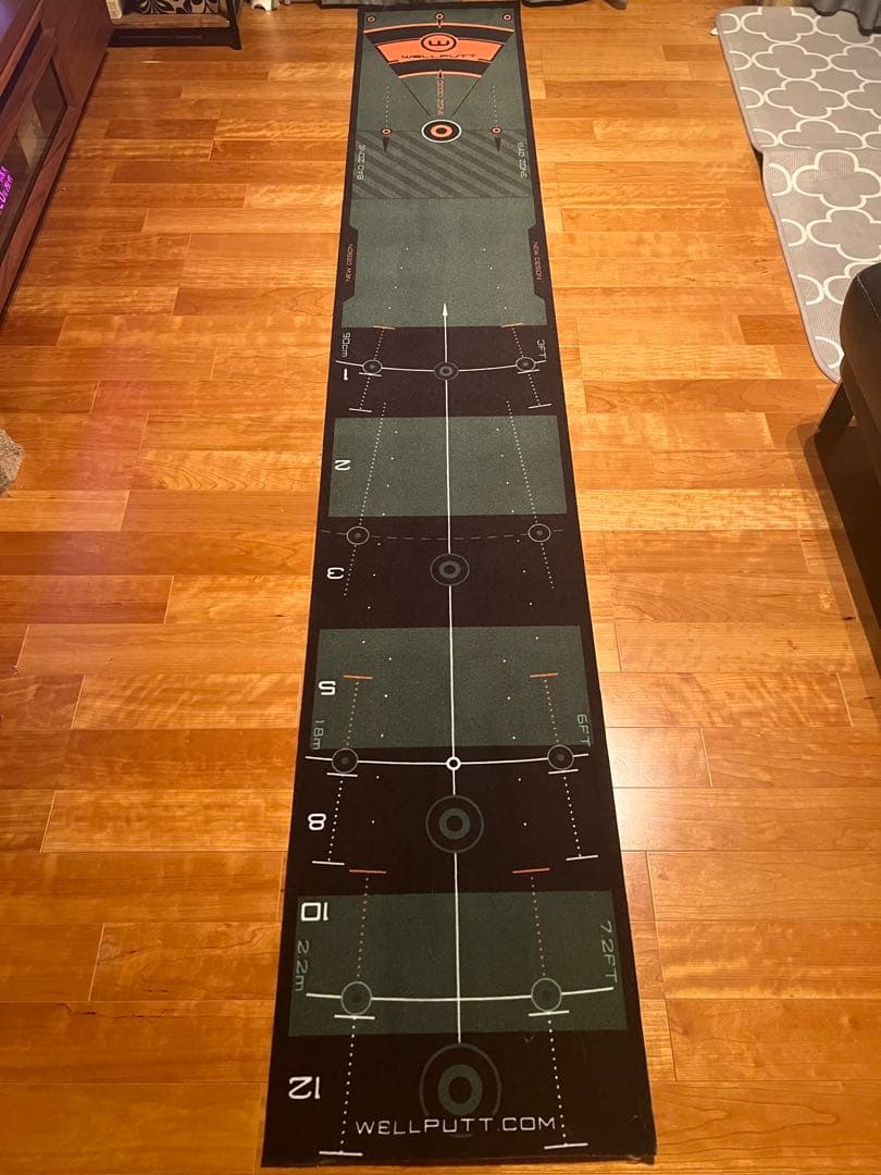 WELLPUTT ウェルパット　パッティングマット 3メートル　パターカップ付