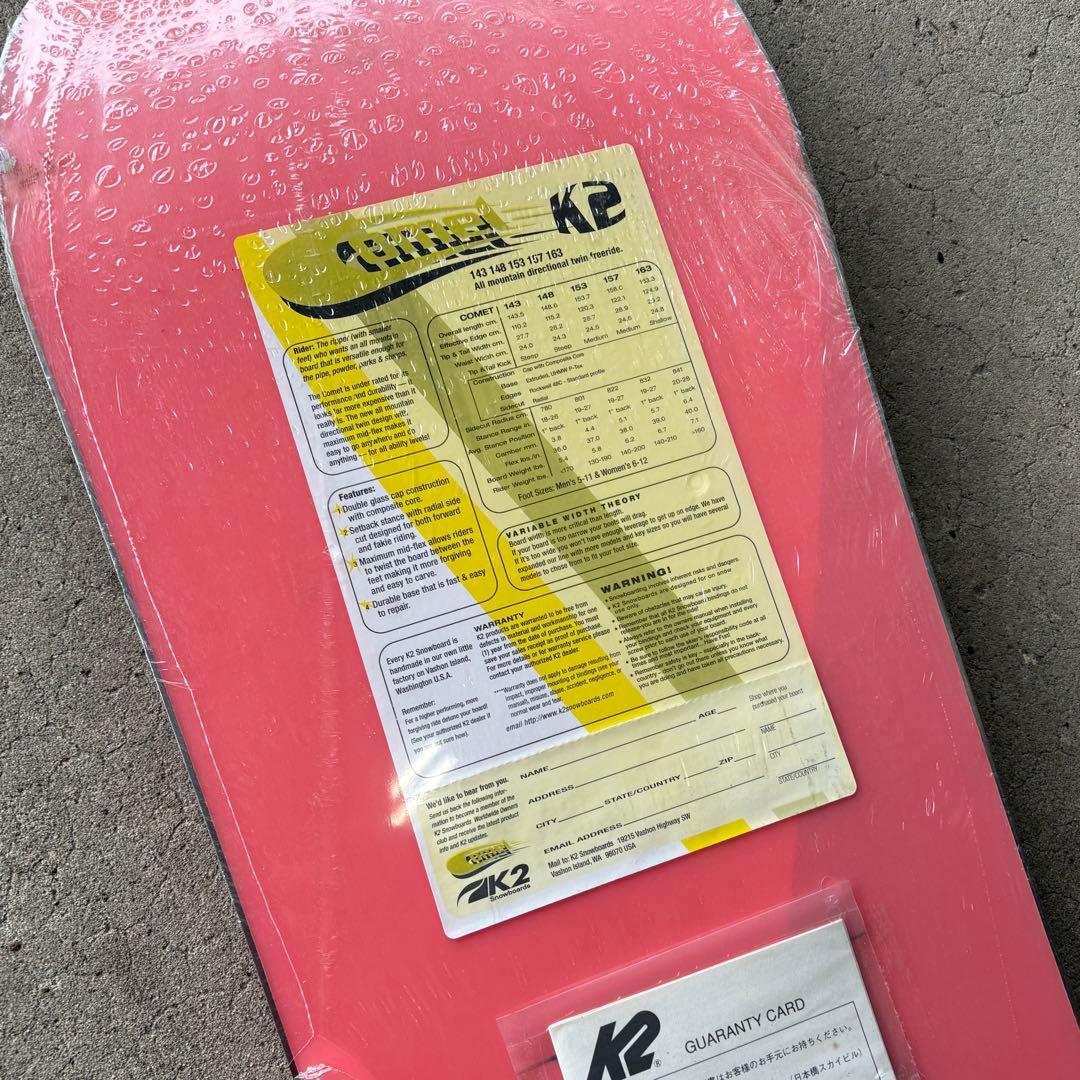 未使用 K2 COMET H2 153cm スノーボード 板 コメット ケーツー