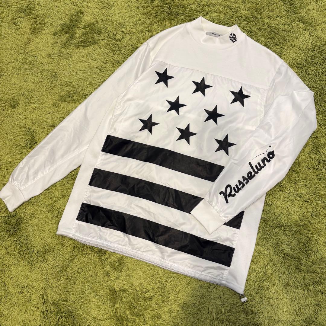 RUSSELUNO ラッセルノ 長袖モックネック ナイロン切替 長袖Tシャツ 5
