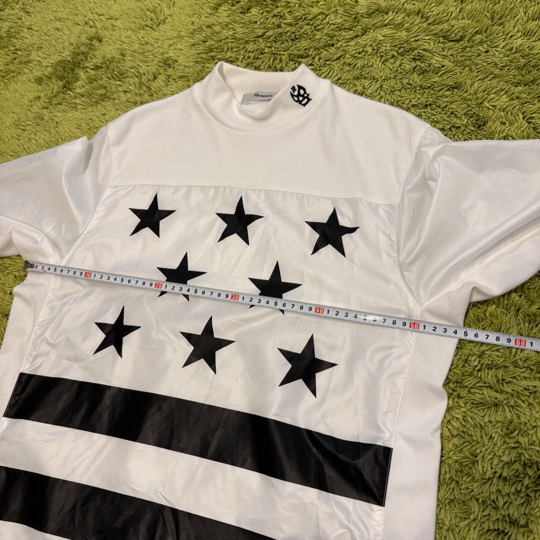 RUSSELUNO ラッセルノ 長袖モックネック ナイロン切替 長袖Tシャツ 5