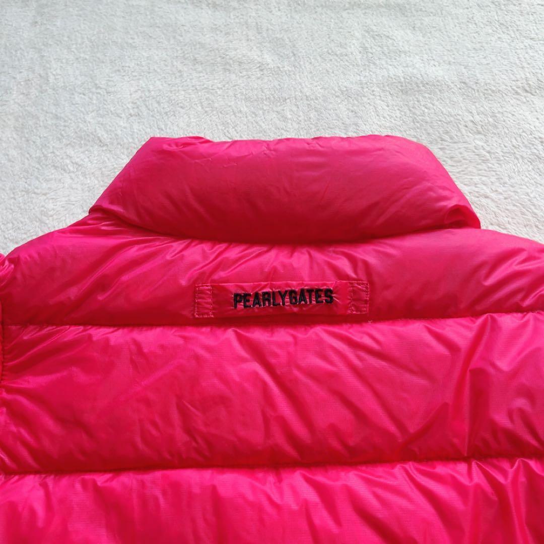未使用級　パーリーゲイツ 2way　ダウン　ジャケット　ベスト　ピンク　収納
